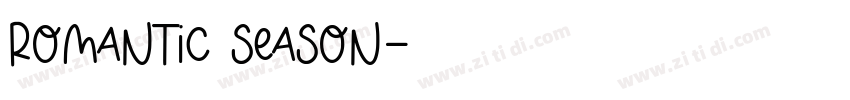 Romantic Season字体转换